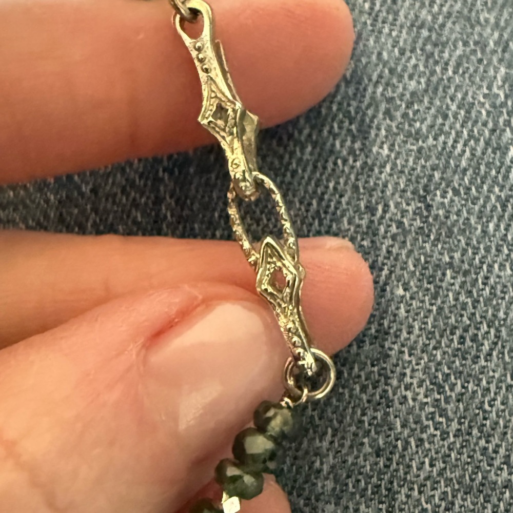 18k Sapphire Bead Necklace - Eve J Alfille - Picture 6 of 10